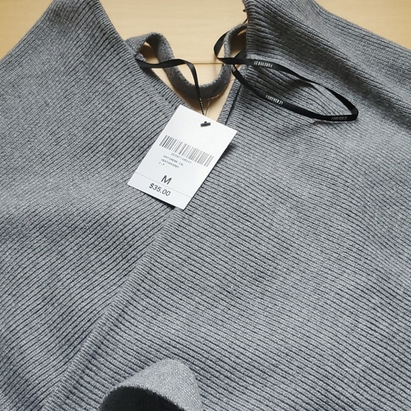 Wool kimono long dress NWT grey forever 21 - Picture 2 of 4